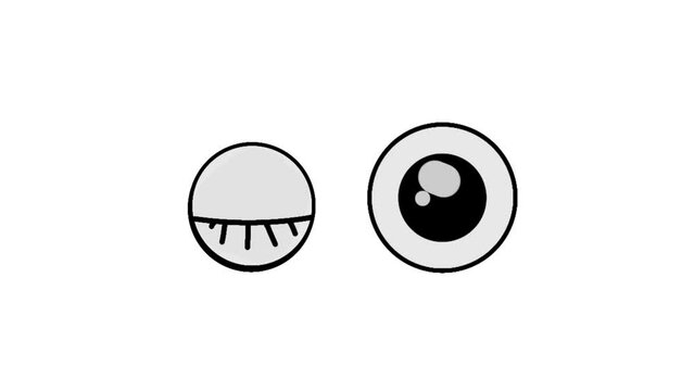 eye animation or sense of sight