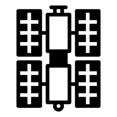 Obraz premium space station icon