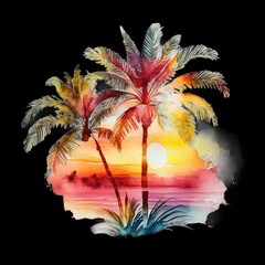 tropical palm tree