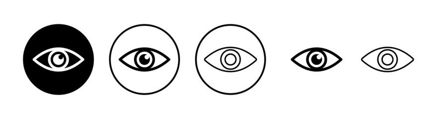 Eye icons set. Look and Vision icon. Eye vector icon