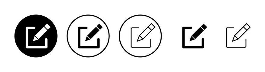 Edit icons set. Pencil icon. sign up Icon vector
