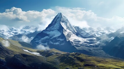 swiss mountains in the mountains