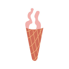 Retro ice cream, Vintage groovy Icecream,