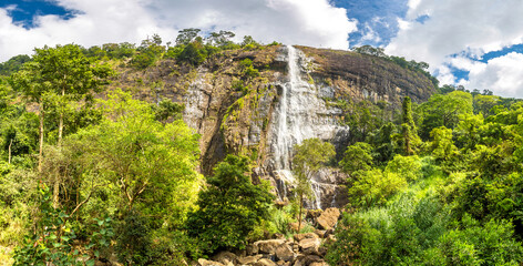 Diyaluma waterfall in  Sri Lanka