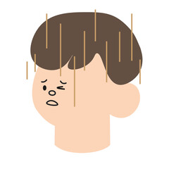 person with a headache