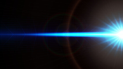 abstract deep blue shine 3d space background.