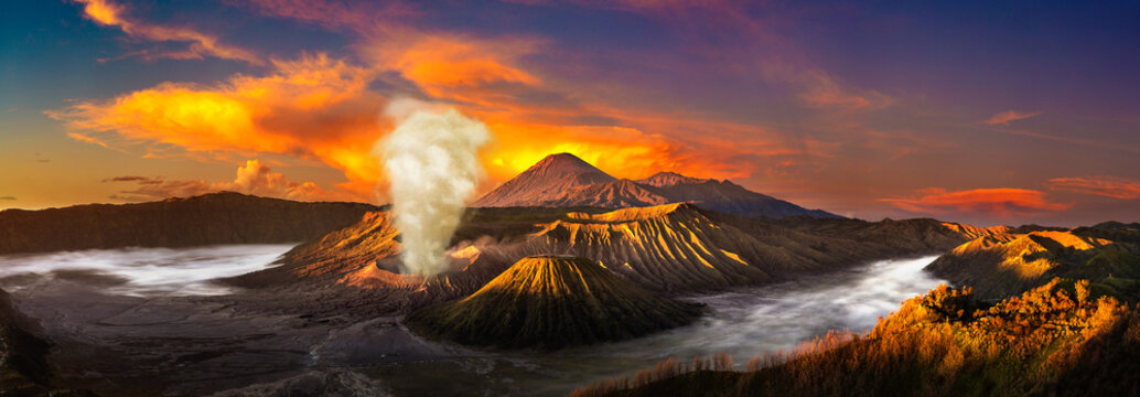 Sunrise at volcano Bromo, Java