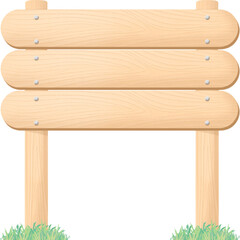 Wooden signboard stand