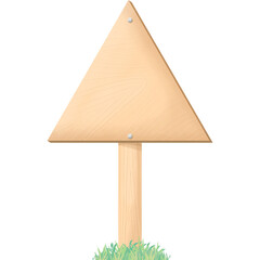 Wooden signboard stand