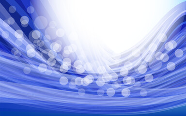 Abstract dynamic motion blur blue background with fractal move shapes. Speed motion design Technology