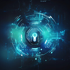 Fototapeta premium Cyber security 