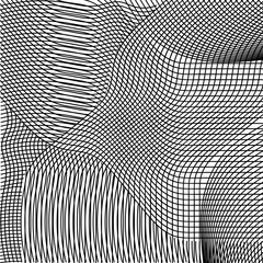 Many lines form a crooked grid