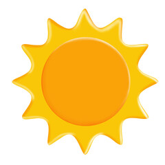 sun icon isolated on transparent background 