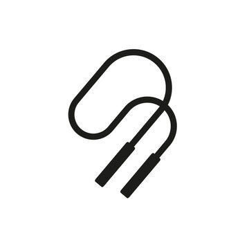 Jumping rope Icon. Vector illustration. stock image.