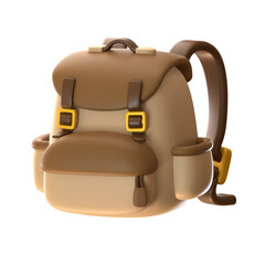 Backpack 3D Illustration