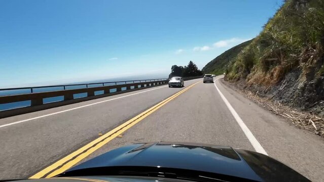 Aerial view of coastal Pacific Highway  - HD - 7