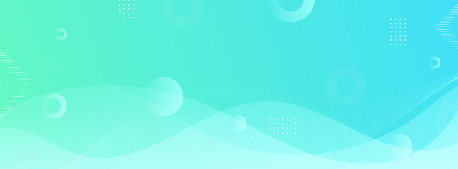 banner background. colorful, bright blue wave effect gradation eps 10