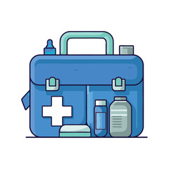 Obraz premium first aid suitcase