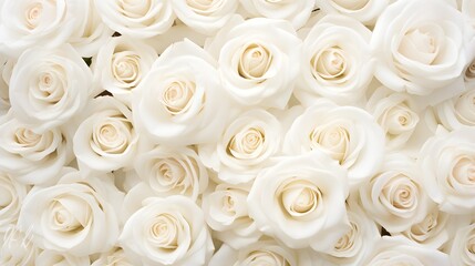Obraz na płótnie Canvas White roses background