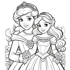 The Princess & the Queen (Coloring Life) 