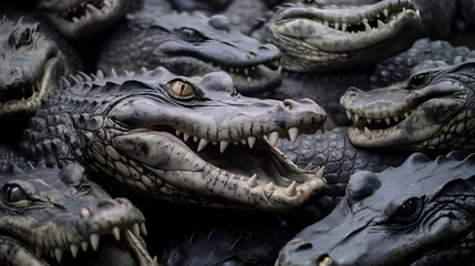 Foto op Plexiglas Pile of crocodiles © GnrlyXYZ