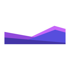 Abstract Purple Business Frame Border. Business Footer.