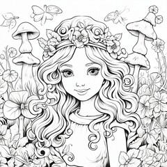 The Mushroom Princess (Coloring Life) 