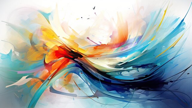 Abstract Background with Colorful Gradients and Movement