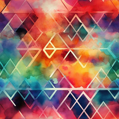 abstract colorful background with triangles abstract watercolor background seamless pattern