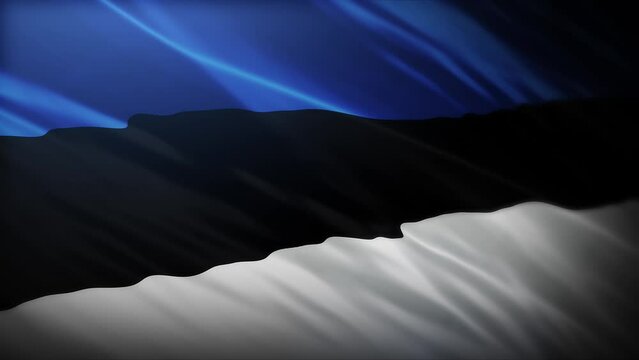 Flag of Estonia  full screen in 4K high resolution Republic of Estonia ( Eesti Vabariik ) flag 4K