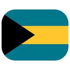 Bahamas flag shape. Flag of Bahamas design shape
