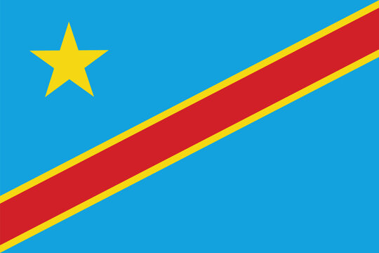 Democratic Republic of Congo flag. Democratic Republic of the Congo Round Flag