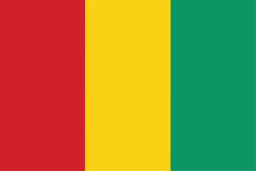 Guinea flag. flag of Guinea design shape