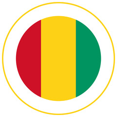 Guinea flag. flag of Guinea design shape