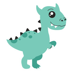 flat dinosaurs vector ilustration