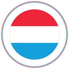 Luxembourg flag shape. Flag of Luxembourg design shape