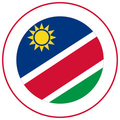Namibia flag design shape. Flag of Namibia design shape