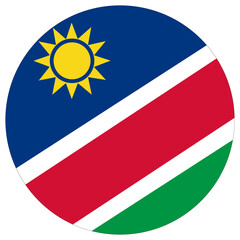 Namibia flag design shape. Flag of Namibia design shape