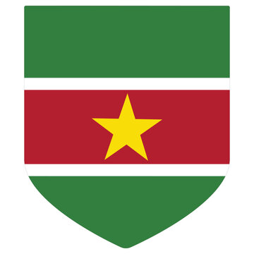 recommend clip art: Suriname flag design shape. Flag of Suriname design shape.
