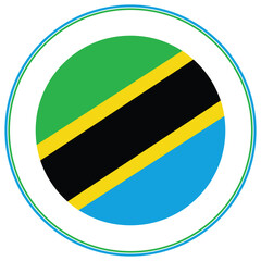 Tanzania flag design shape. Flag of Tanzania design shape