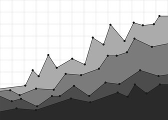 Fototapeta premium stock market graph forex price chart down trend profit economic boom
