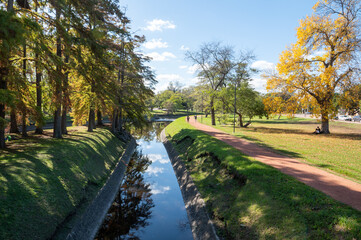 El Prado Park in Montevideo, in the Capital of Uruguay, wooded area