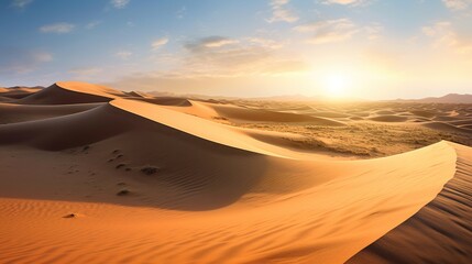 Fototapeta na wymiar desert landscape Generative AI