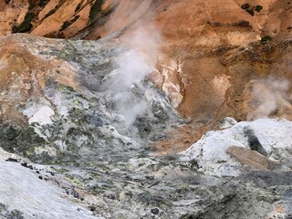 waterfall in the mountains