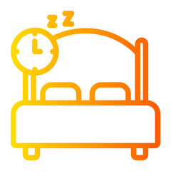 bed time gradient icon