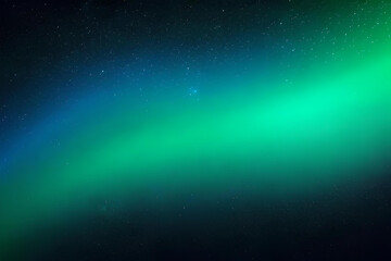 Fototapeta na wymiar Dark color gradient background, green blue lights on grainy black backdrop