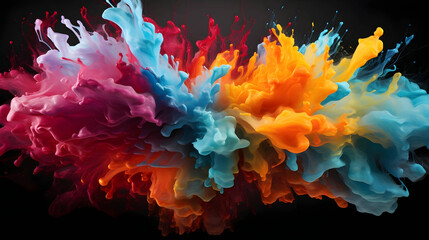 colors explosion background