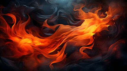 dynamic abstract background resembling swirling ribbons of molten lava