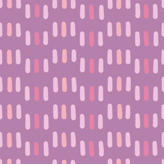 Seamless hand drawn pattern. Various shapes and doodle objects. Abstract contemporary modern trendy vector illustration.