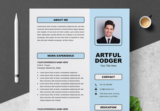 Trendy Clean Resume